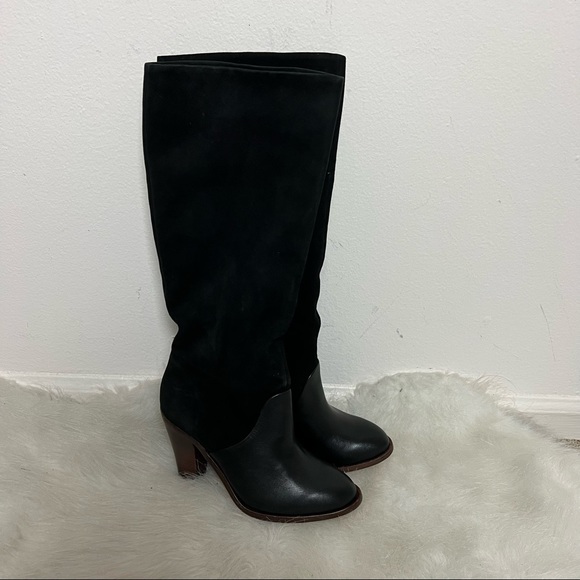 NWB Splendid Sullie Suede Leather Heel Riding Knee High Boots - Picture 5 of 15